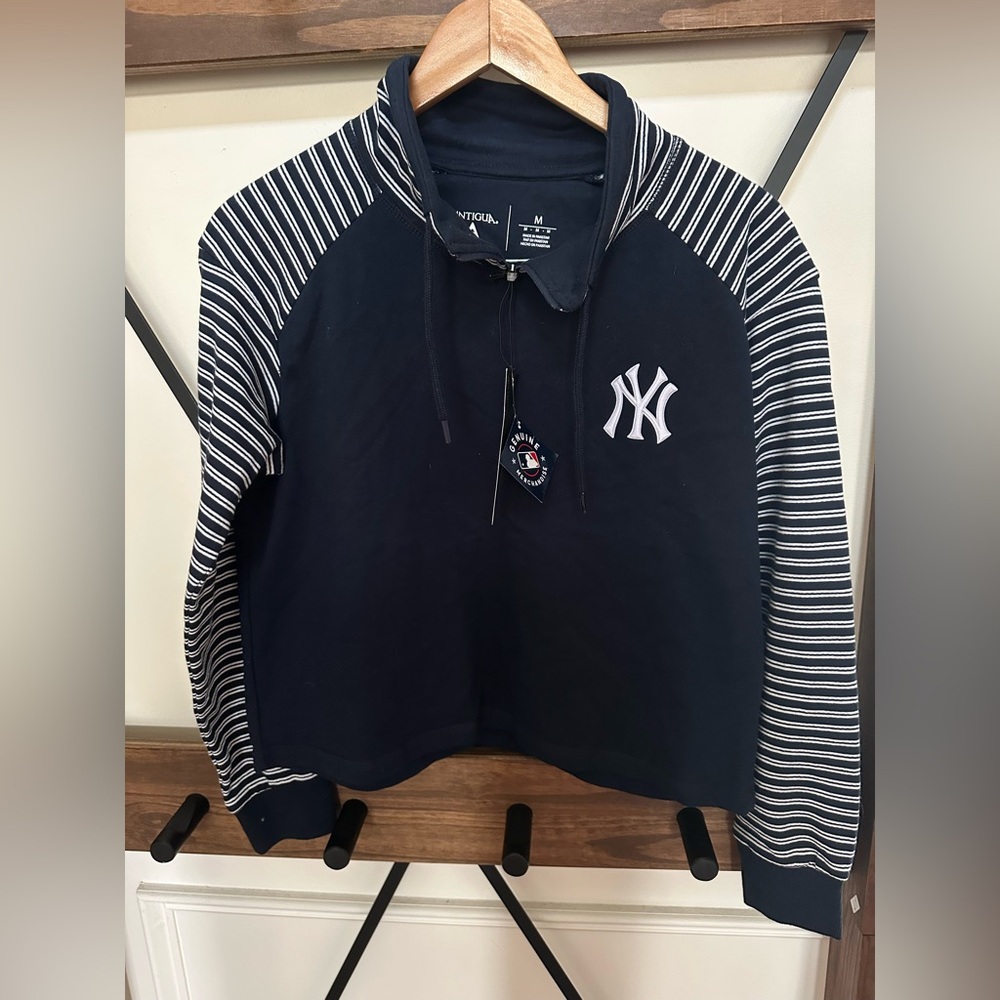 Antigua Navy and White Women's Top